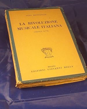 Seller image for La Rivoluzione Musicale Italiana (Seculo XVII) for sale by Austin Sherlaw-Johnson, Secondhand Music