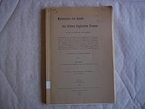 Imagen del vendedor de Materialen Zur Kunde Des Alteren Englischen Dramas. BAND 42. William Sampson`s Vow-Breaker By H. Wallrath. a la venta por Carmarthenshire Rare Books