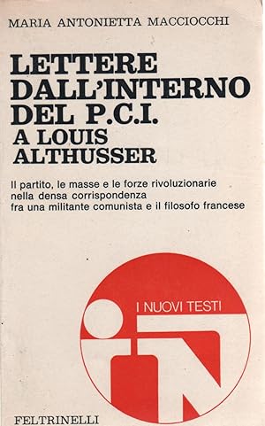 LETTERE DALL'INTERNO DEL PCI A LOUIS ALTHUSSER