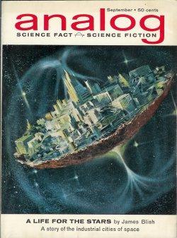 Imagen del vendedor de ANALOG Science Fact & Science Fiction: September, Sept. 1962 ("A Life for the Stars") a la venta por Books from the Crypt