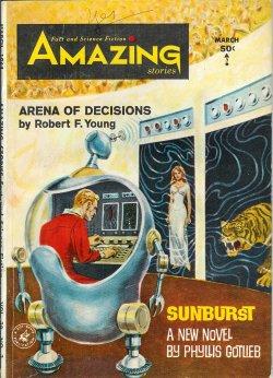 Imagen del vendedor de AMAZING Stories: March. Mar. 1964 ("Sunburst") a la venta por Books from the Crypt