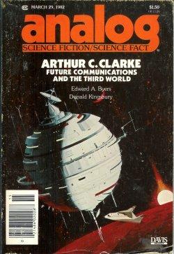 Image du vendeur pour ANALOG Science Fiction/ Science Fact: March, Mar. 29, 1982 ("Courtship Rite") mis en vente par Books from the Crypt