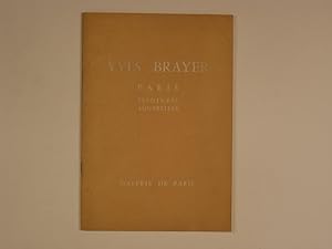 Image du vendeur pour Yves Brayer Paris peintures aquarelles mis en vente par A Balzac A Rodin