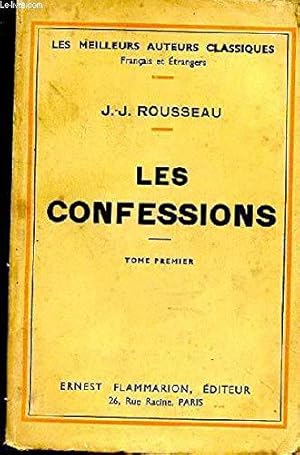 Image du vendeur pour Les confessions. tome premier mis en vente par JLG_livres anciens et modernes