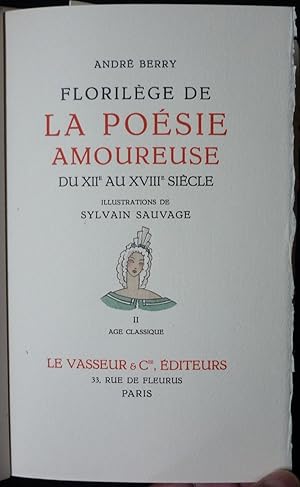 Florilège de la poésie amoureuse (du XIIè au XVIIIè siècle)