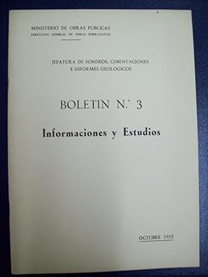 INFORMACIONES Y ESTUDIOS. BOLETÍN Nº 3