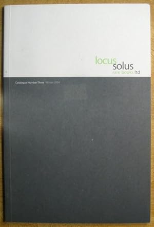 Image du vendeur pour Locus Solus: Catalogue Number Three: Winter 2004 mis en vente par Veery Books