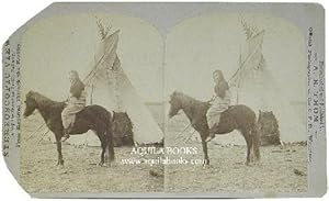 "Indian Woman and Tepee" Photographed and Published by A. B. Thom. Official Photographer of the C...