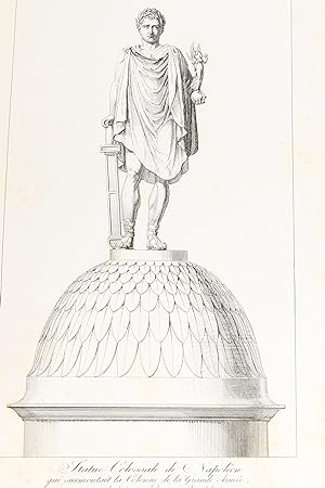 La colonne de la Grande Armée d'Austerlitz ou de la Victoire, monument triomphal érigé en bronze,...