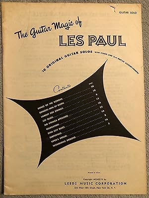 The Guitar Magic Of Les Paul: 10 Original Guitar Solos With Piano And 2Nd Guitar Accompaniment: G...