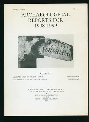 Immagine del venditore per Archaeological Reports for 1998-1999 venduto da Little Stour Books PBFA Member