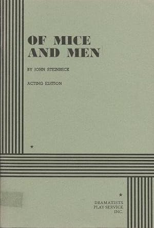 Bild des Verkäufers für OF MICE AND MEN - Acting Edition (playscipt) zum Verkauf von Grandmahawk's Eyrie