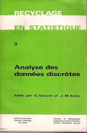 Seller image for Analyse des donnes discrtes for sale by L'ivre d'Histoires