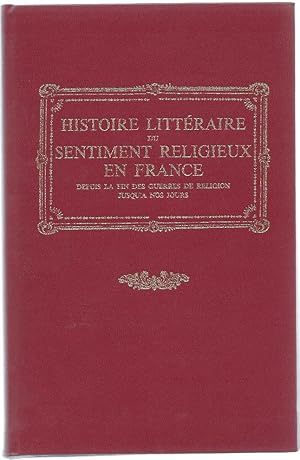 Bild des Verkufers fr Histoire littraire du sentiment religieux en France depuis la fin des Guerres de Religion jusqu' nos jours.Tome IX : La vie chrtienne sous l'Ancien Rgime. zum Verkauf von Bouquinerie Aurore (SLAM-ILAB)