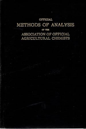 Image du vendeur pour Official Methods of Analysis of the Association of Official Agricultural Chemists mis en vente par Book Booth