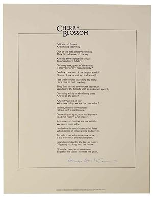 Cherry Blossoms (Signed Broadside)