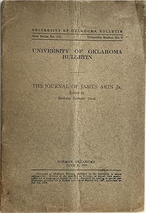 THE JOURNAL OF JAMES AKIN, JR.