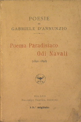 Image du vendeur pour Poema Paradisiaco - Odi navali (1891-1893) mis en vente par Antica Libreria Srl