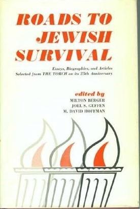 Seller image for Roads to Jewish Survival for sale by North American Rarities