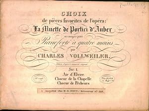 Choix de pièces favorites de l`opéra: La muette de Portici d`Auber, arrangées pour pianoforte à q...