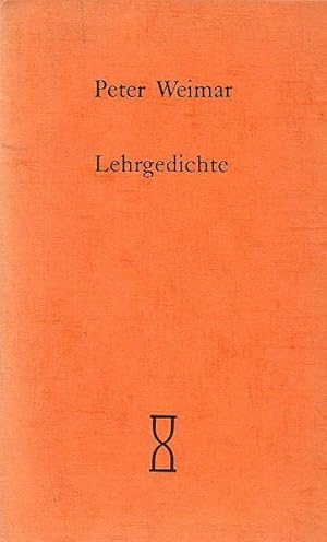 Seller image for Lehrgedichte. Fr Walter Helmut Fritz. for sale by Antiquariat Carl Wegner