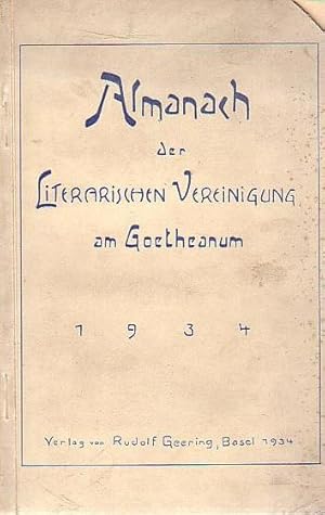 Seller image for Almanach der Literarischen Vereinigung am Goetheanum fr 1934. for sale by Antiquariat Carl Wegner