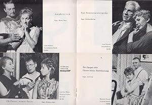 Programmhefte des Schiller Theaters Berlin, Spielzeit 1962 - 1963. Hefte 110, 119, 124, 126. Konv...