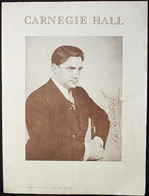 Carnegie Hall [program for the Philharmonic-Symphony Society of New York with John Barbirolli and...