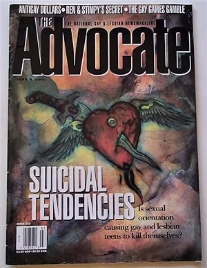 Seller image for The Advocate (Issue No. 652, April 5, 1994): The National Gay and Lesbian Newsmagazine (Magazine) (Cover Story on Gay & Lesbian Teen Suicide) for sale by Bloomsbury Books