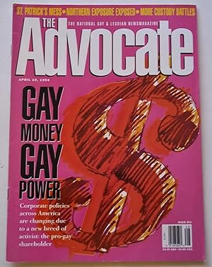 Seller image for The Advocate (Issue No. 653, April 19, 1994): The National Gay and Lesbian Newsmagazine (Magazine) (Cover Story on Gay Money, Gay Power) for sale by Bloomsbury Books