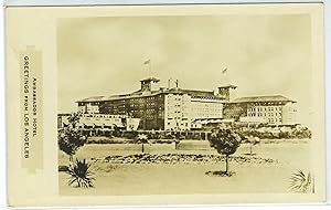 Souvenir Postcard from Ambassador Hotel, Los Angeles, California