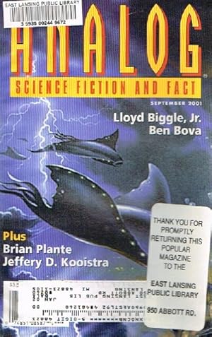 Seller image for Analog: Science Fiction/Science Fact (Vol. CXXI, No. 9, September 2001) for sale by Round Table Books, LLC