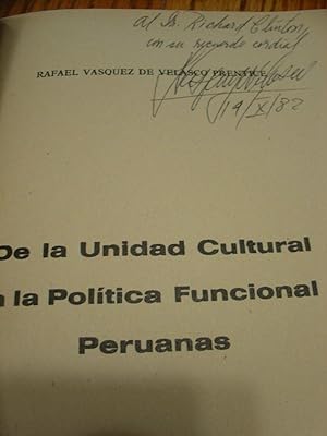 De La Unidad Cultural A La Politica Functional Peruanas