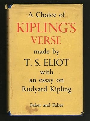 Seller image for A Choice of Kipling's Verse for sale by Plane Tree Books