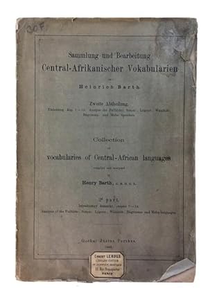 Sammlung und Bearbeitung Central-Afrikanischer Vokalularien. Zweite Abtheilung. Einleitung, Kap. ...