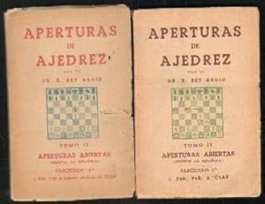 APERTURAS DE AJEDREZ ABIERTAS - TOMO II ( FASCICULO 1º Y 2º ) 2 TOMOS