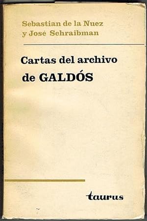 Image du vendeur pour CARTAS DEL ARCHIVO DE GALDS. mis en vente par Asilo del libro