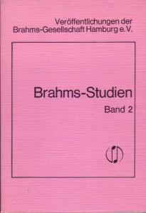 Bild des Verkufers fr Brahms - Studien. Band 2. zum Verkauf von Antiquariat Jenischek