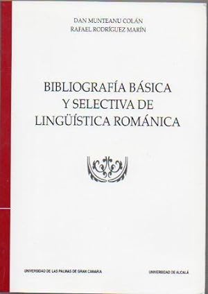 Imagen del vendedor de BIBLIOGRAFÍA BÁSICA Y SELECTIVA DE LINGUÍSTICA ROMÁNICA. a la venta por angeles sancha libros