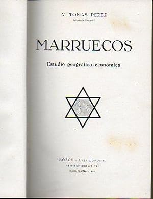 Seller image for MARRUECOS. Estudio geogrfico-econmico. for sale by angeles sancha libros