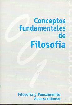 Image du vendeur pour CONCEPTOS FUNDAMENTALES DE FILOSOFA. mis en vente par angeles sancha libros