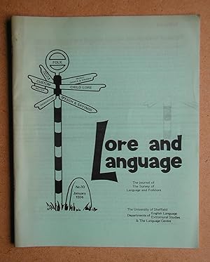 Seller image for Lore and Language. The Journal of The Survey of Language and Folklore. No. 10. January 1974. for sale by N. G. Lawrie Books