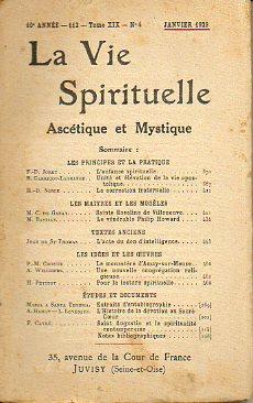 Seller image for LA VIE SPIRITUELLE. Asctique et Mystique. 10e anne. 112. Tome XIX. N 4. for sale by angeles sancha libros