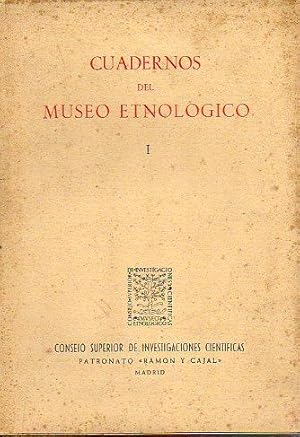 Seller image for CUADERNOS DEL MUSEO ETNOLGICO. N 1. for sale by angeles sancha libros