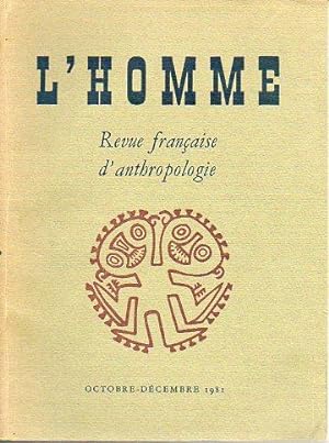 Image du vendeur pour L HOMME. Revue Franaise d Anthropologie. Tome XXI. N 4. mis en vente par angeles sancha libros