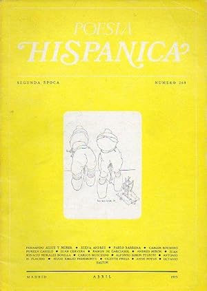 Seller image for POESA HISPNICA. II poca. N 268. Antonio D. Plcido: "Delmira Agustini en la poesa uruguaya"; Poemas de Anne Poylo; Poemas de Carlos Bousoo, Pureza Canelo, Ramn de Garciasol. for sale by angeles sancha libros