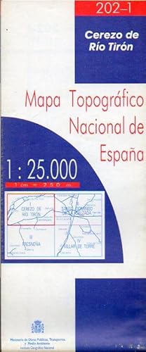 Imagen del vendedor de MAPA TOPOGRFICO NACIONAL DE ESPAA. Escala 1:25.000. 202-I. CEREZO DE RO TIRN. a la venta por angeles sancha libros