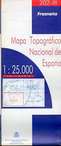 Imagen del vendedor de MAPA TOPOGRFICO NACIONAL DE ESPAA. Escala 1:25.000. 202-III. FRESNEA. a la venta por angeles sancha libros