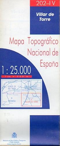 Immagine del venditore per MAPA TOPOGRFICO NACIONAL DE ESPAA. Escala 1:25.000. 202-IV. VILLAR DE TORRE. venduto da angeles sancha libros