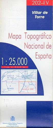 Imagen del vendedor de MAPA TOPOGRFICO NACIONAL DE ESPAA. Escala 1:25.000. 202-IV. VILLAR DE TORRE. a la venta por angeles sancha libros